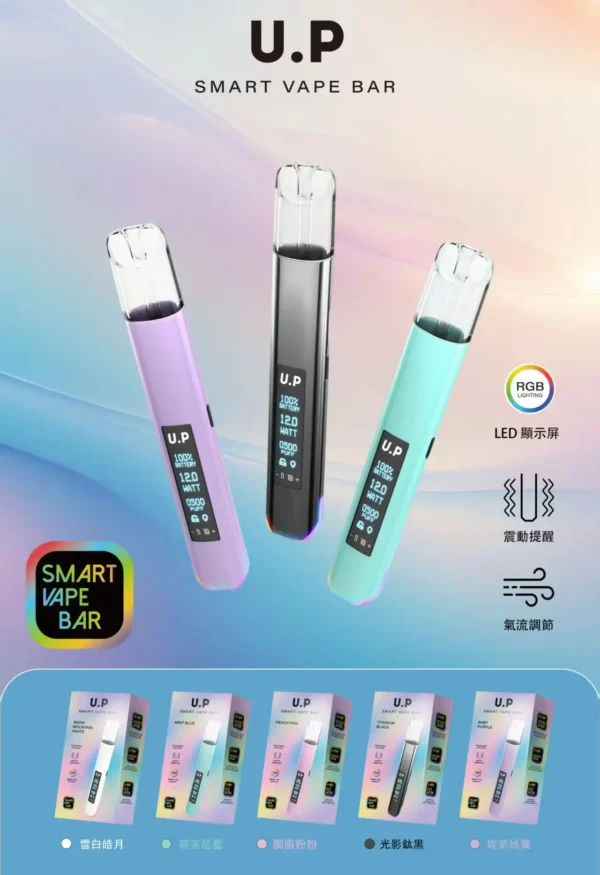 U.P智能光感通用一代主機｜智慧光感呼吸晶片優化豐富擊喉層次｜喜愛視覺律動與豐富品牌切換的潮流族群推薦